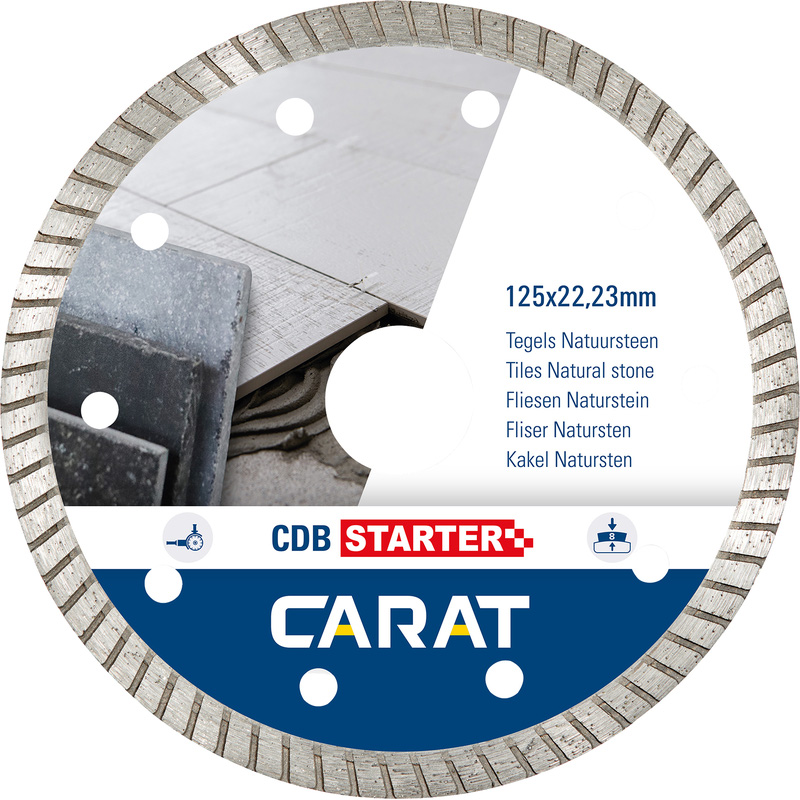 Carat dia zaag tegels natuursteen cdb starter Ø115x22 23 MM product