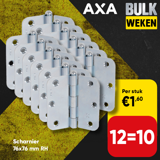 AXA scharnier 76x76mm RH