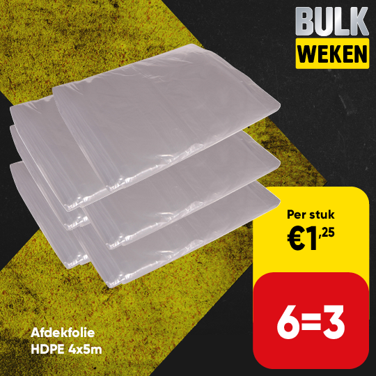 Afdekfolie HDPE 4x5m 5,5mu