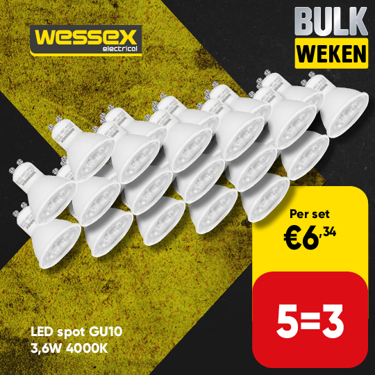 Wessex LED spot GU10 3,6W 345lm 4000K