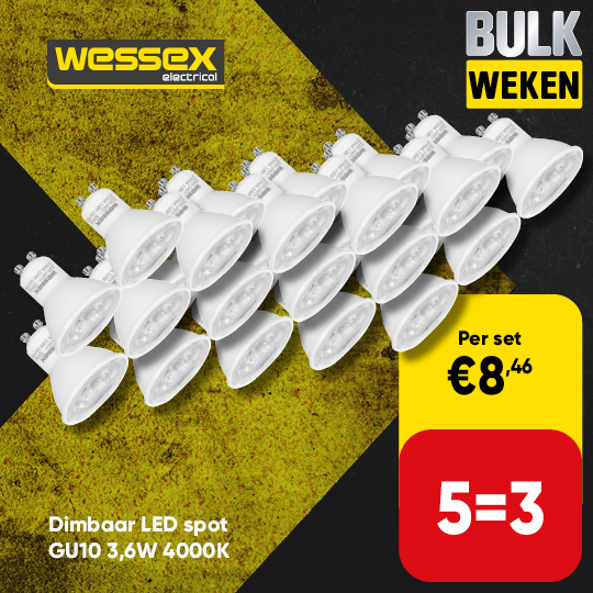 Wessex Dimbaar LED lamp spot GU10 3,6W 345lm 4000K