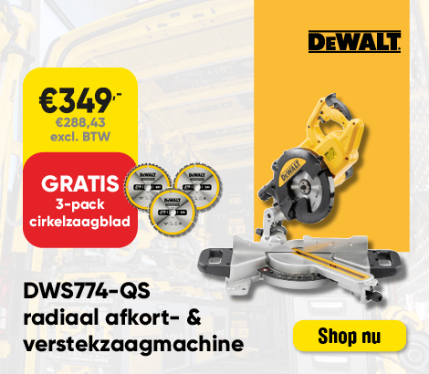 DeWalt Vertekzaag Machine + gratis Zaagbladen