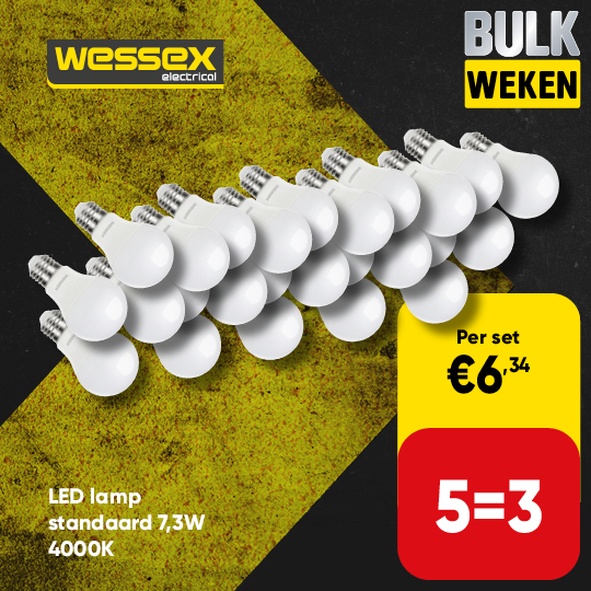 Wessex LED lamp standaard E27 7,3W 806lm 4000K