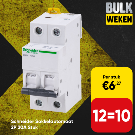 Schneider Sokkelautomaat 2P 20A