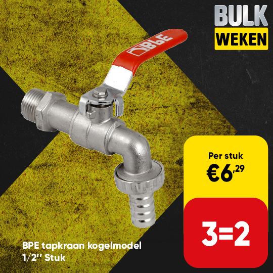 BPE tapkraan kogelmodel 1/2