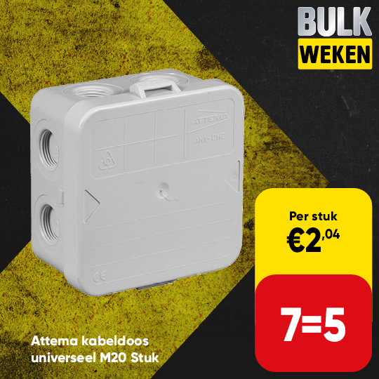 Attema aftakdoos universeel M20