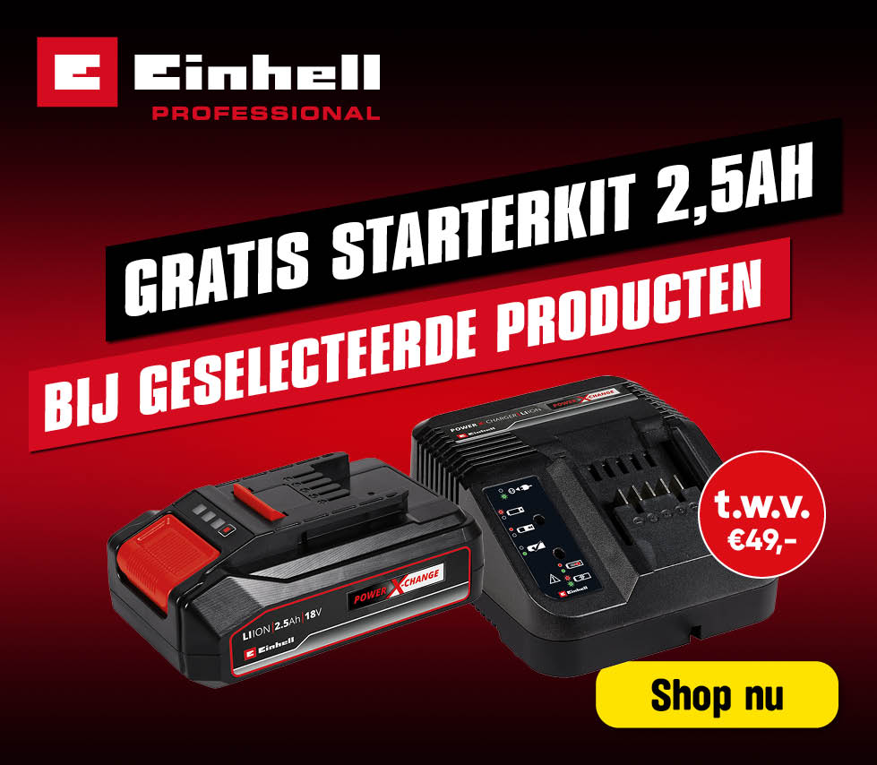 Einhell gratis strarterskit