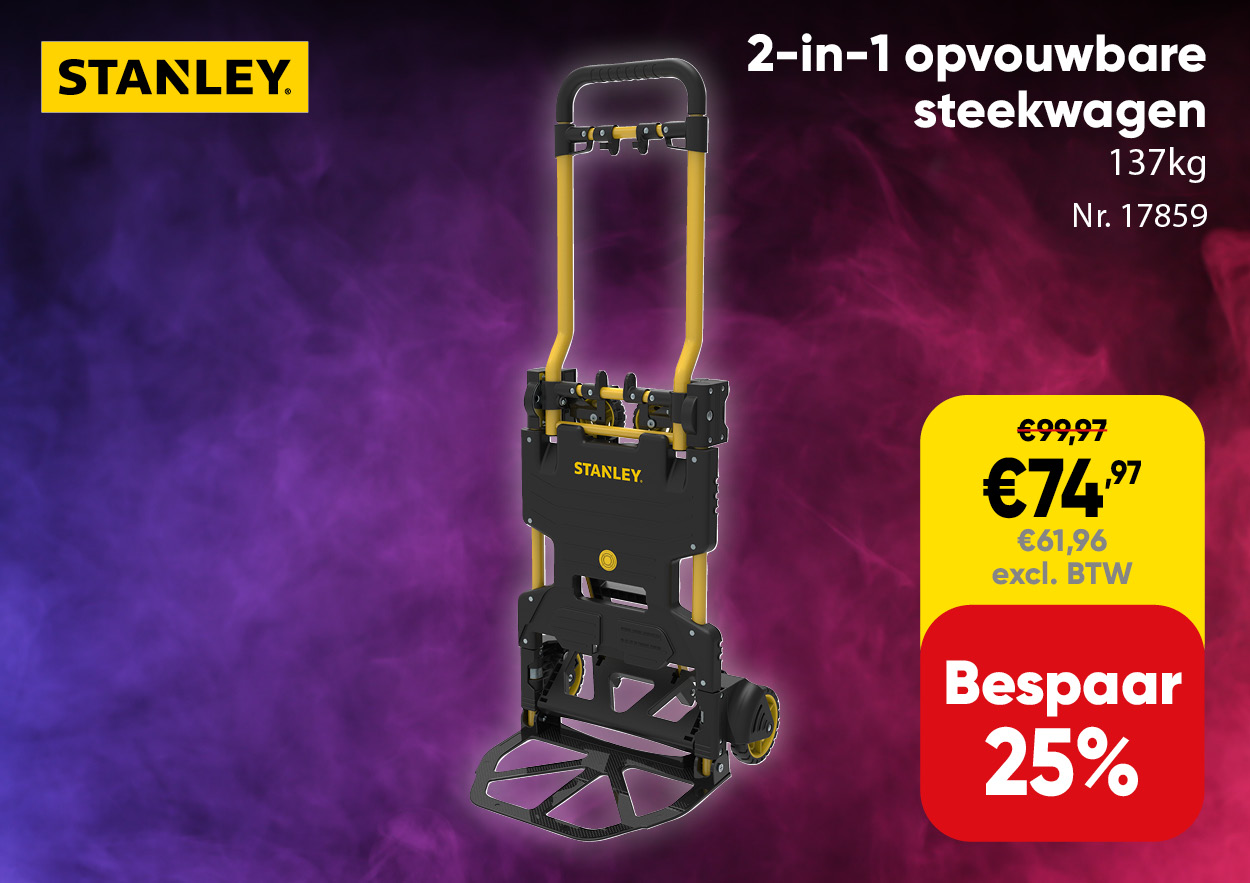 Stanley 2-in-1 opvouwbare steekwagen 137kg