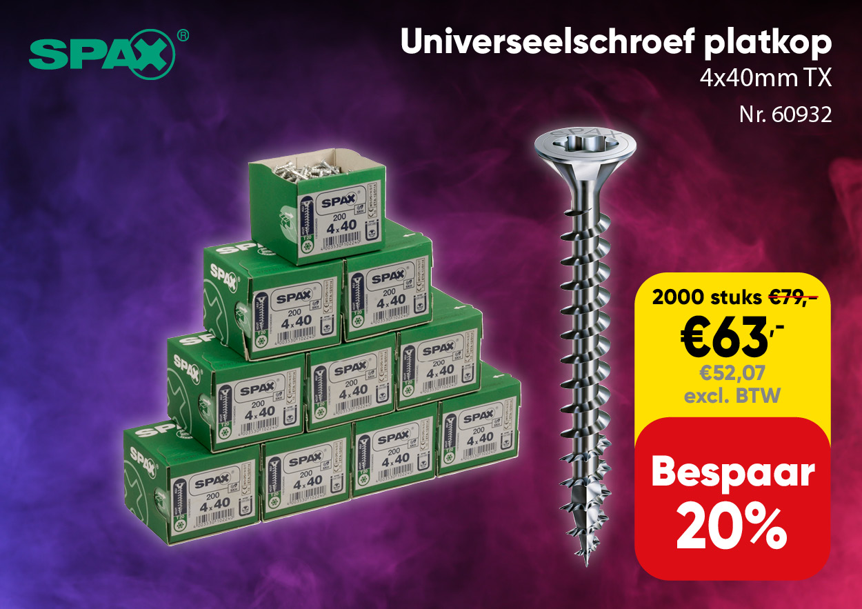 Spax universeelschroef platkop