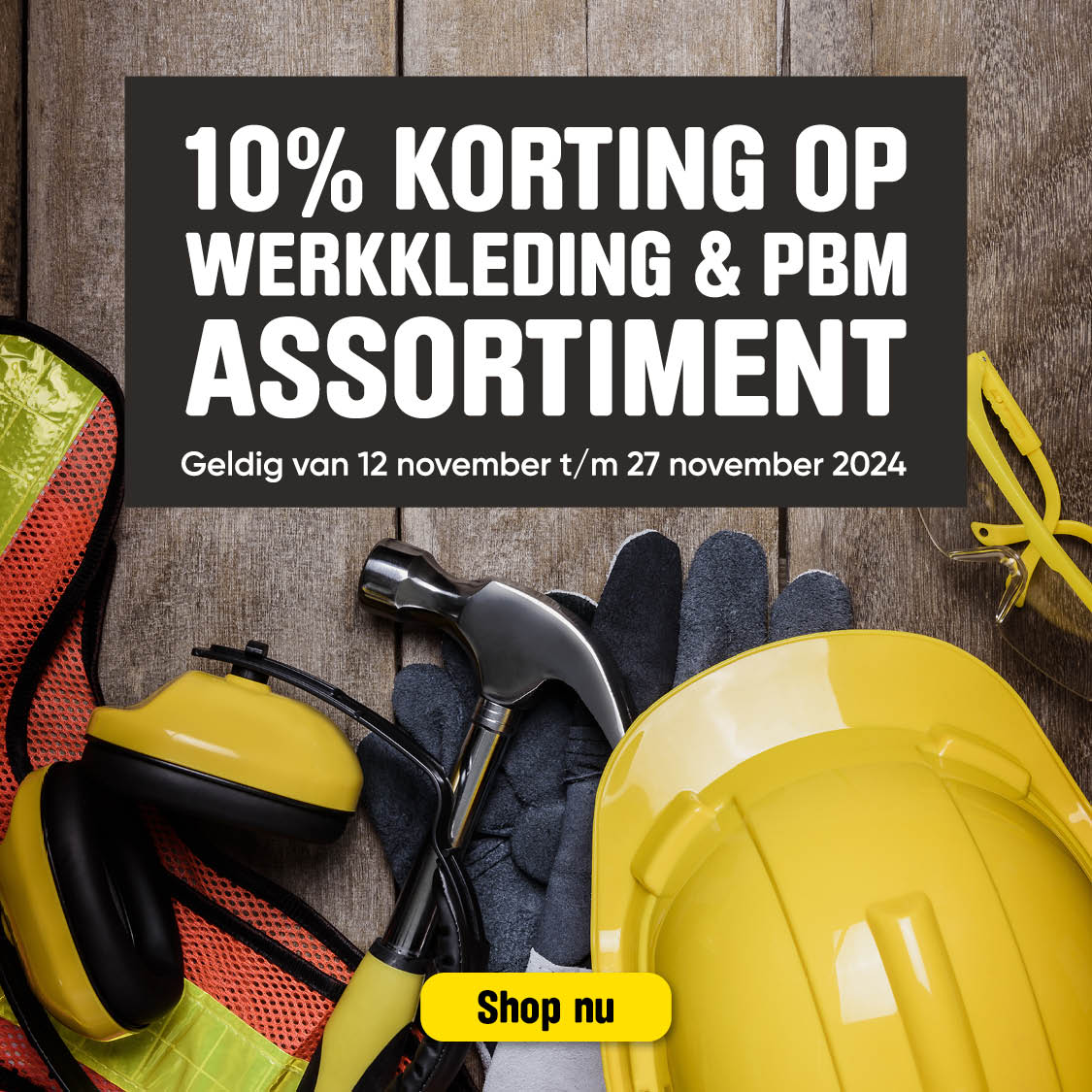 10% korting kledij