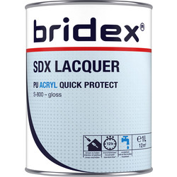 Bridex Bridex SDX Lacquer lak acryl 1L RAL9010 hoogglans - 10771 - van Toolstation
