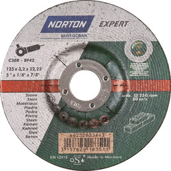 Norton Expert Norton Expert doorslijpschijf steen 125x3,2x22,23mm - 10875 - van Toolstation