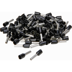 Adereindhuls met kunststofkraag 1,5mm2 zwart - 11644 - van Toolstation