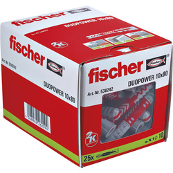 Fischer Fischer Duopower pluggen 10x80mm 16458 van Toolstation