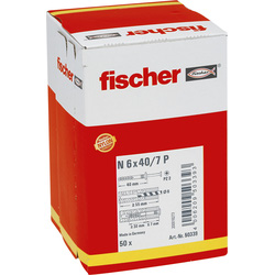 Fischer Fischer N P hoekankerpluggen 6x40/7mm - 16471 - van Toolstation