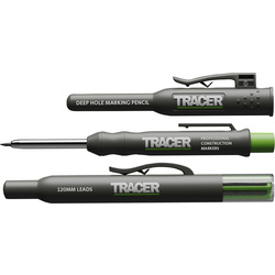 Tracer TRACER diepgatmarkeringspotlood incl. gratis navulset - 17017 - van Toolstation