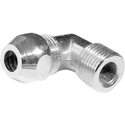 Knel puntstuk haaks 90° chroom 1/2"x10mm
