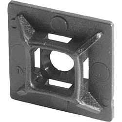 Zelfklevende bevestiging voor kabelbinders 4,8mm zwart - 18700 - van Toolstation