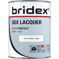 Bridex Bridex SDX Lacquer lak alkyd 1L wit mat - 20571 - van Toolstation