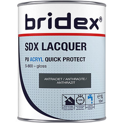Bridex Bridex SDX Lacquer lak acryl 1L antraciet hoogglans 20582 van Toolstation