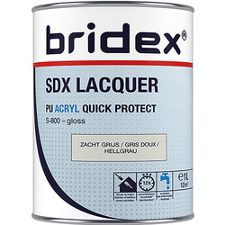 Bridex Bridex SDX Lacquer lak acryl 1L zacht grijs hoogglans 20584 van Toolstation