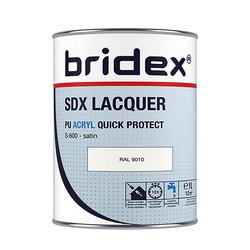 Bridex Bridex SDX Lacquer lak acryl 1L RAL 9010 zijdeglans 20586 van Toolstation