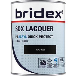 Bridex Bridex SDX Lacquer lak acryl 1L RAL 9005 zijdeglans - 20587 - van Toolstation
