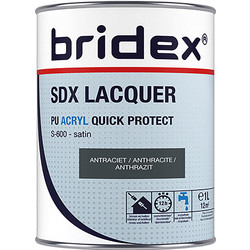 Bridex Bridex SDX Lacquer lak acryl 1L antraciet zijdeglans - 20588 - van Toolstation