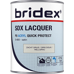 Bridex Bridex SDX Lacquer lak acryl 1L zacht grijs zijdeglans 20589 van Toolstation