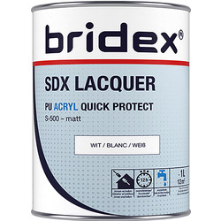 Bridex Bridex SDX Lacquer lak acryl 1L wit mat - 20590 - van Toolstation