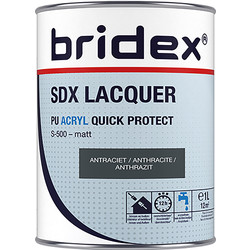 Bridex Bridex SDX Lacquer lak acryl 1L antraciet mat 20598 van Toolstation