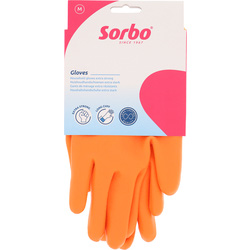 Sorbo Sorbo huishoudhandschoenen oranje M - 20895 - van Toolstation
