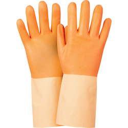 Sorbo Sorbo huishoudhandschoenen oranje L - 20896 - van Toolstation