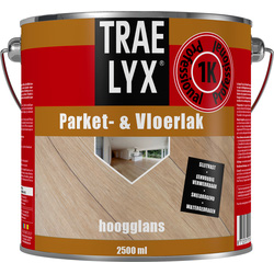 Trae Lyx Trae Lyx parketlak & vloerlak 2.5L hoogglans 21655 van Toolstation