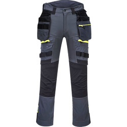 Portwest / Portwest DX4 stretch werkbroek met afneembare holsterzakken 62 grijs