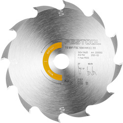 Festool Festool cirkelzaagblad HW 160x1,8x20mm 12T 24039 van Toolstation