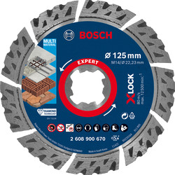 Bosch Bosch EXPERT diamantschijf Multi Material 125x22,2x2,4mm X-Lock 24152 van Toolstation