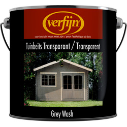 Verfijn Tuin- & Steigerhoutbeits Transparant 2,5L grey wash - 25727 - van Toolstation