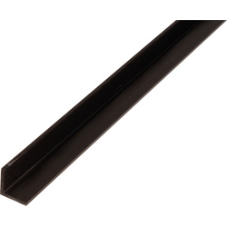 Hoekprofiel PVC 15x15x1,2mm 2m zwart - 26018 - van Toolstation