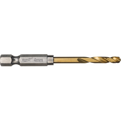 Milwaukee Milwaukee Metaalboor HSS-G Tin Red Hex shockwave 4mm 26550 van Toolstation