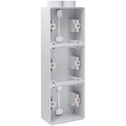 Niko / Niko Hydro drievoudige doos 2 ingangen Grijs verticaal