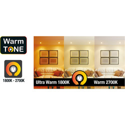 Integral LED spot glas GU10  "Warm Tone"