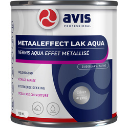 Avis Avis Aqua metallic lak 125ml zilver - 35175 - van Toolstation