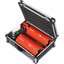 Carat Carat droogboorset +dustec+adapters+alu koffer Ø82-132-162 - 35507 - van Toolstation