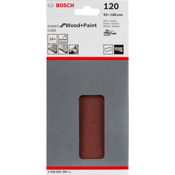 Bosch Bosch Delta Schuurpapier 93x186mm 120 Grit 36653 van Toolstation