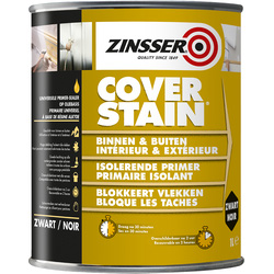 Zinsser Zinsser Cover stain  primer 1L zwart 37728 van Toolstation