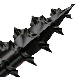Spax universele schroeven platkop voldraad zwart