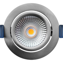 EcoDim / Eco-Dim LED inbouwspot kantelbaar 5W Geborsteld nikkel Dim to Warm