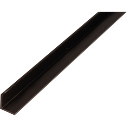 Hoekprofiel PVC 10x10x1mm 2m zwart - 41810 - van Toolstation