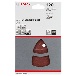 Bosch Bosch Schuurpapier 102x62 93mm 120 Grit - 42089 - van Toolstation